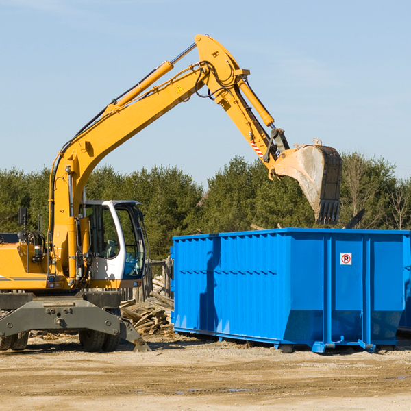 can i choose the location where the residential dumpster will be placed in Morris